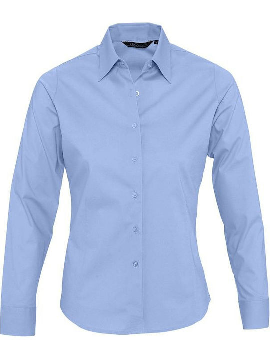 Eden Women's Monochrome Long Sleeve Shirt Bright Sky