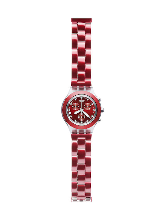 Swatch Full-blooded Sunset Metal Bracelet Red 19mm