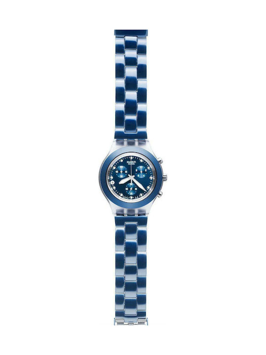 Swatch Full-blooded Sea Metallic Bracelet Blue 19mm