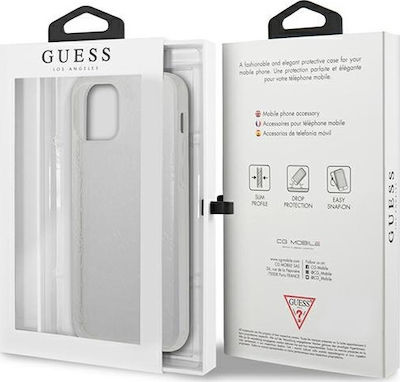 Guess 4G 3D Pattern Collection Plastic / Silicone Back Cover Transparent (iPhone 12 Pro Max)