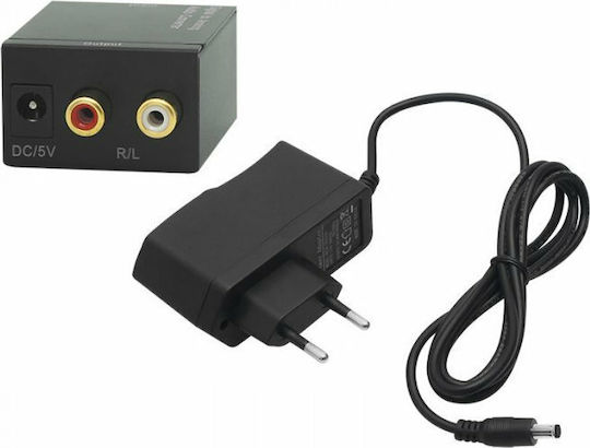 DM Pro Конвертор RCA / Toslink женски към RCA 2x женски 1 брой BG-3033