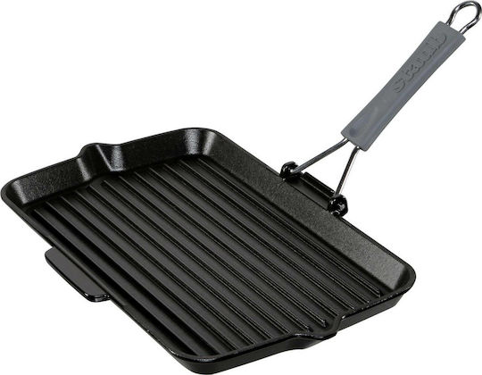 Zwilling J.A. Henckels Staub Square Cast Iron Grill Pan 24cm