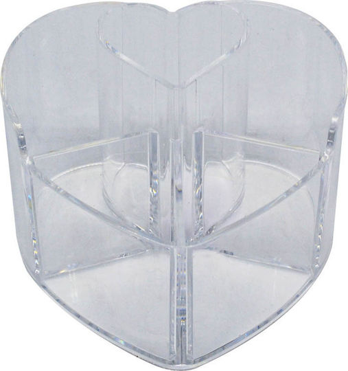 Ankor Organizer für Schubladen mit 5 Fächern Transparent 14,2x13,8x9,4cm