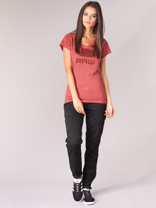 Damen Stoff Cargo Hose in Skinny Fit Schwarz