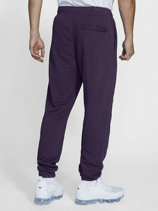 Nike NSW Club Fleece Men's Fleece Sweatpants with Rubber Purple