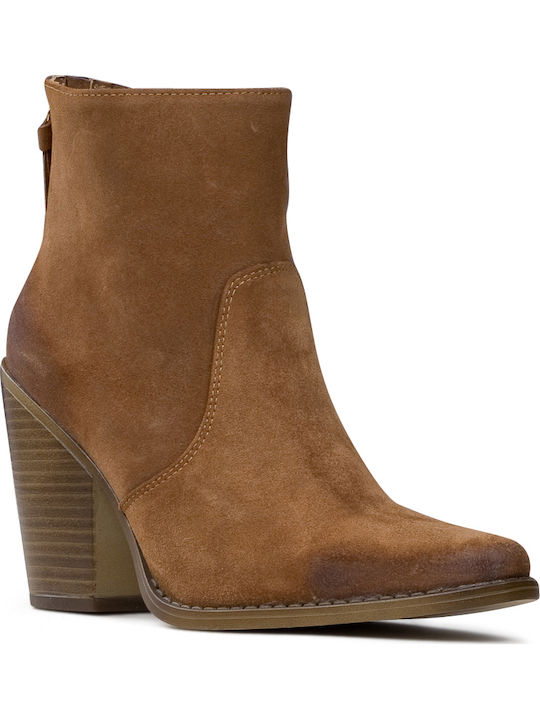 Inuovo Leder Damen Knöchelstiefel Camel