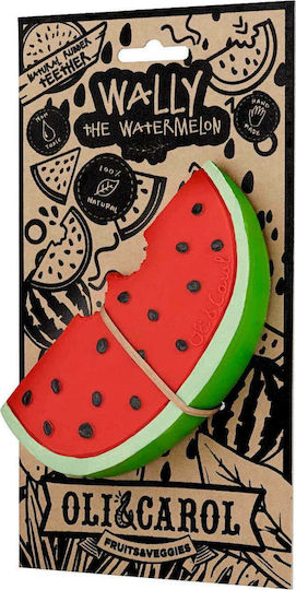 Oli&Carol Wally Watermelon Teething Ring from Rubber for 3 m+