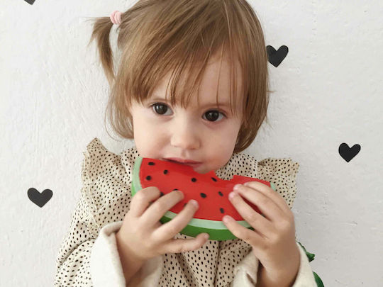 Oli&Carol Wally Watermelon Teething Ring from Rubber for 3 m+
