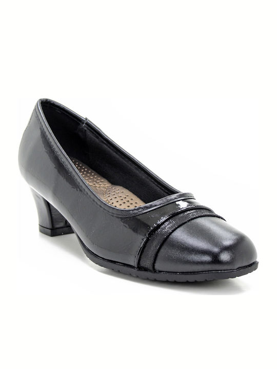 B-Soft Anatomic Patent Leather Black Heels