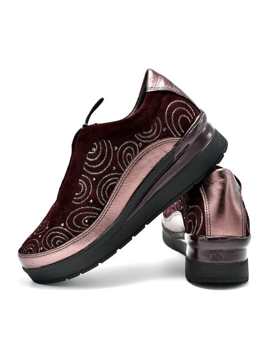 Stonefly Damen Anatomisch Sneakers Burgundisch