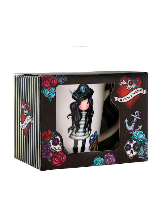 Santoro Cană Ceramică Black Pearl 330ml