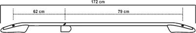 Omtec 172cm. (with Roof Rack Legs) Black