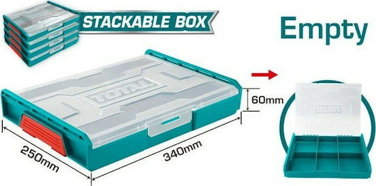 Total Organizator pentru Compartimentul de Unelte 6 Locuri Albastru 34x25x6cm.