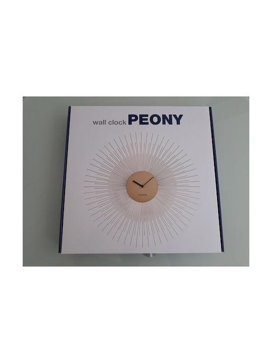 Karlsson Peony Ρολόι Τοίχου Μεταλλικό Χρυσό Ø45cm