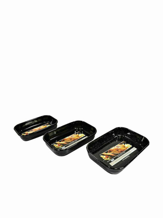 Sidirela First Aluminum Rectangular Baking Pan with Enamel Coating 28x41cm