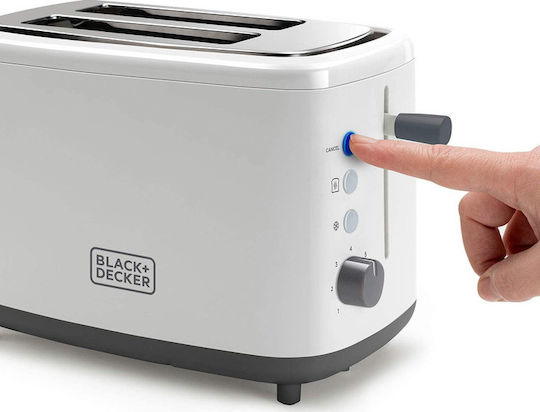 Black & Decker BXTO820E Toaster 2 Slots 1000W White