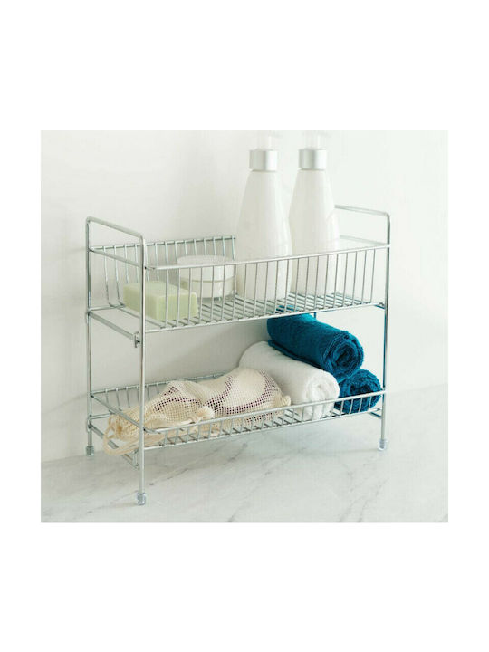Navaris Επιτραπέζια Βάση Μεταλλική 30x14.5x26εκ. Ασημί