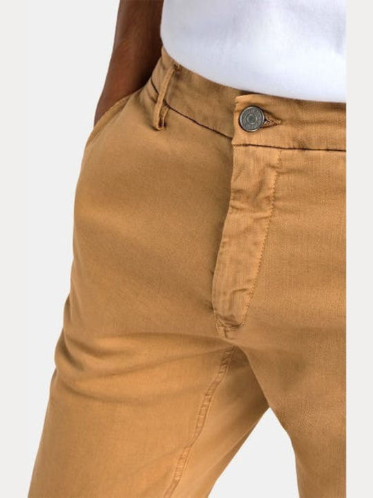 Benni Trousers Chino Elastic in Regular Fit Orange