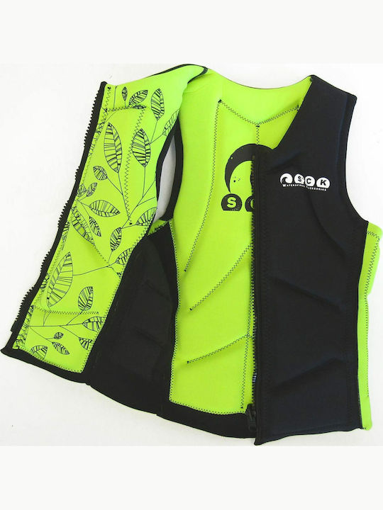 SCK 0304-IMPGR Adults Impact Vest for Water Sports Green Double-sided