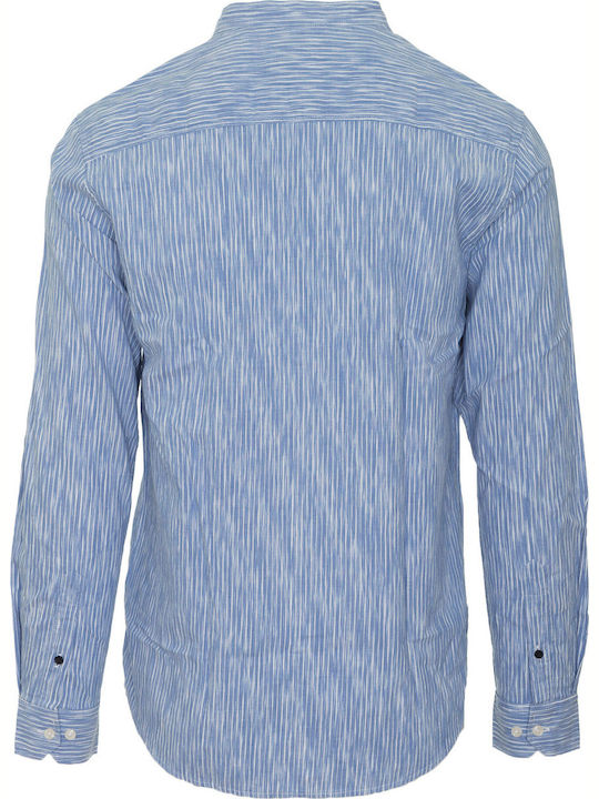 Gabba Men's Shirt Long Sleeve Cotton Blue