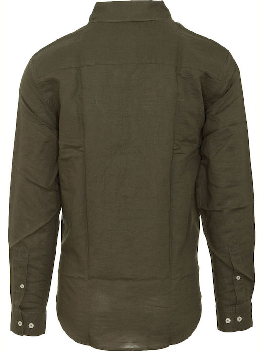 Gabba Rella Men's Shirt with Long Sleeves Khaki -682