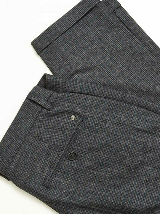 Men's Trousers Rome Petit Navy Check - Navy 580