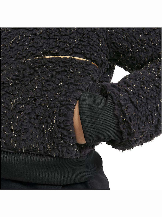 Sportlich Kinderstrickjacke Schwarz Sportswear