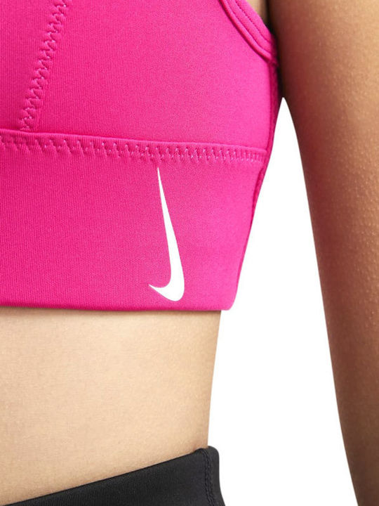 Nike Swoosh Luxe Kids' Bralette Dri-Fit Fuchsia