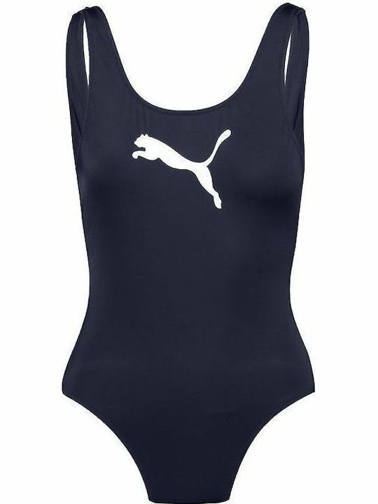 Sportlicher Badeanzug Marineblau