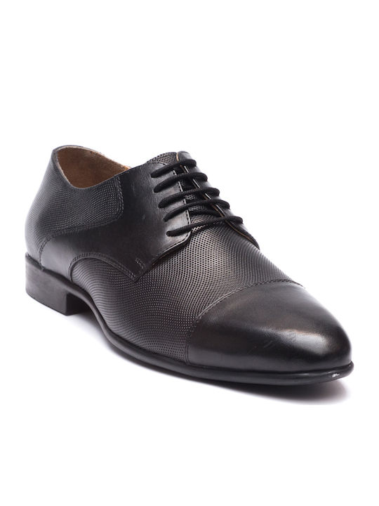 Philippe Lang Men's Leather Dress Shoes Black