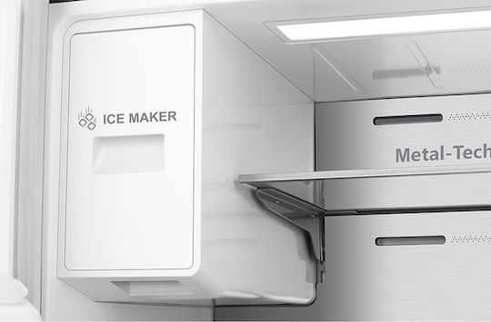 Hisense Side-by-Side Kühlschrank 585Es Total NoFrost H178.5xB91.2xT72.5cm. Inox RQ760N4AIF