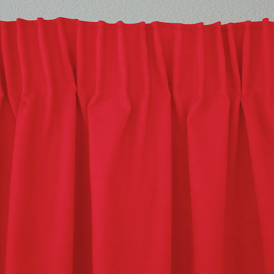Lino Home Κουρτίνα με Τρέσα Renas Red 140x280εκ.