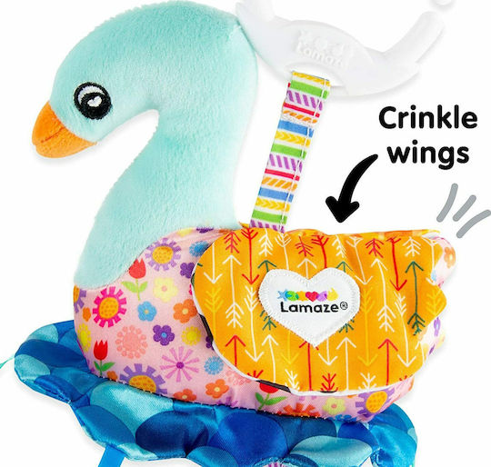 Lamaze Anhänger Spielzeug für Auto mit Beißring Sierra der Schwan für 0++ Monate