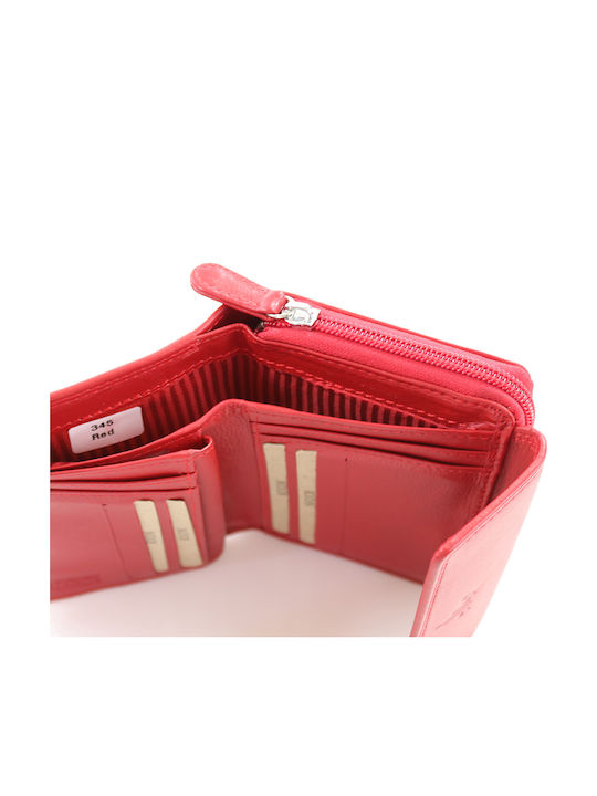 345 Small Leather Women's Wallet Classic Red