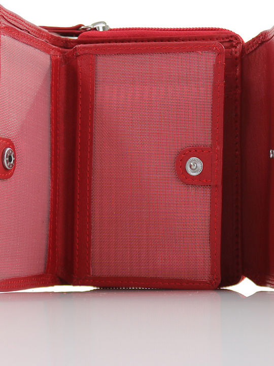 345 Small Leather Women's Wallet Classic Red