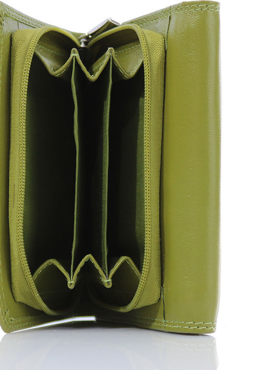 Small Leather Women's Wallet Classic Green