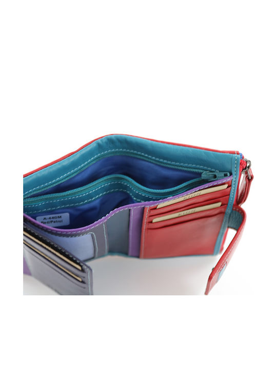 Small Leather Women's Wallet Red
