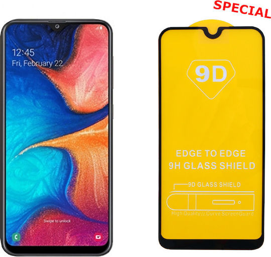 9D Full Glue Full Face Tempered Glass (Galaxy A20e)