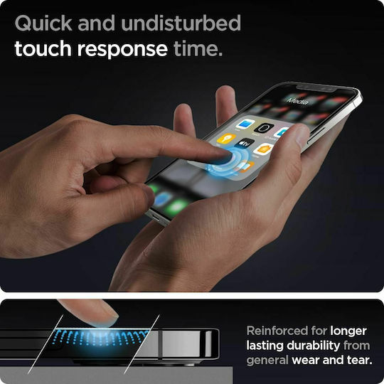Spigen GLAS.tR EZ Fit Закалено стъкло 2бр (iPhone 12 mini)