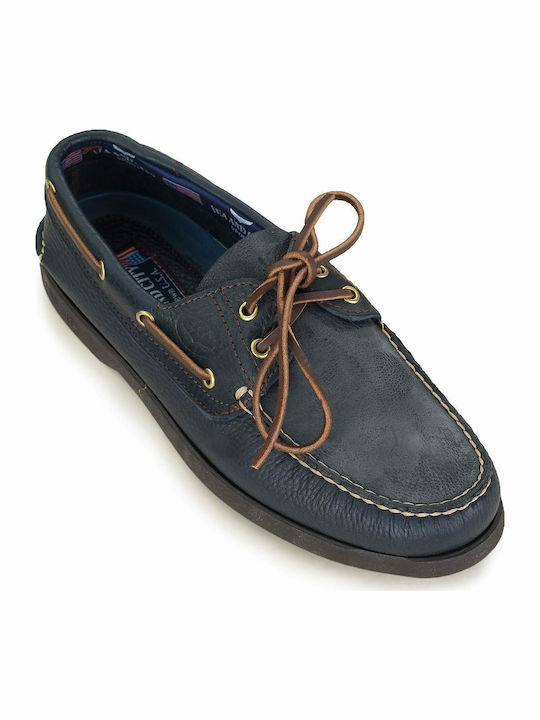Dallas Δερμάτινα Ανδρικά Boat Shoes Azul