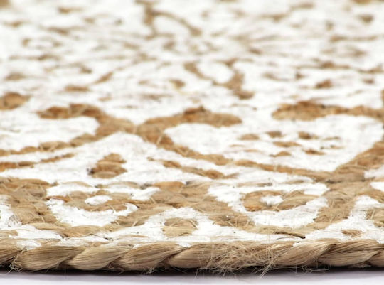 vidaXL Σουπλά Στρογγυλό Ψάθινο Μπεζ 38cm 6τμχ