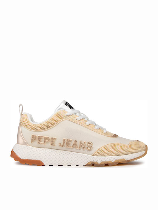 Pepe Jeans Koko Kap Γυναικεία Sneakers Μπεζ