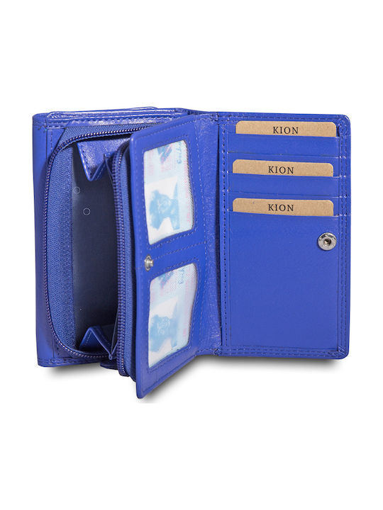 Kion Small Leather Women's Wallet Blue