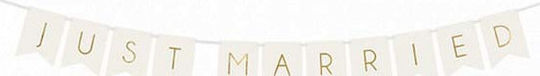 PartyDeco Γιρλάντα Γαμήλιας Διακόσμησης Just Married