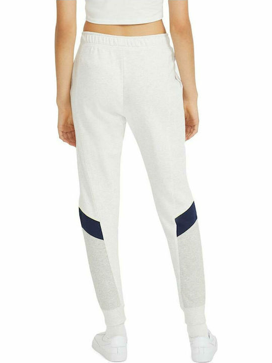Jogginghose Jogger Vlies Weiß