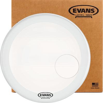 Evans 22" EQ3 Resonant Drumhead Smooth White Bass