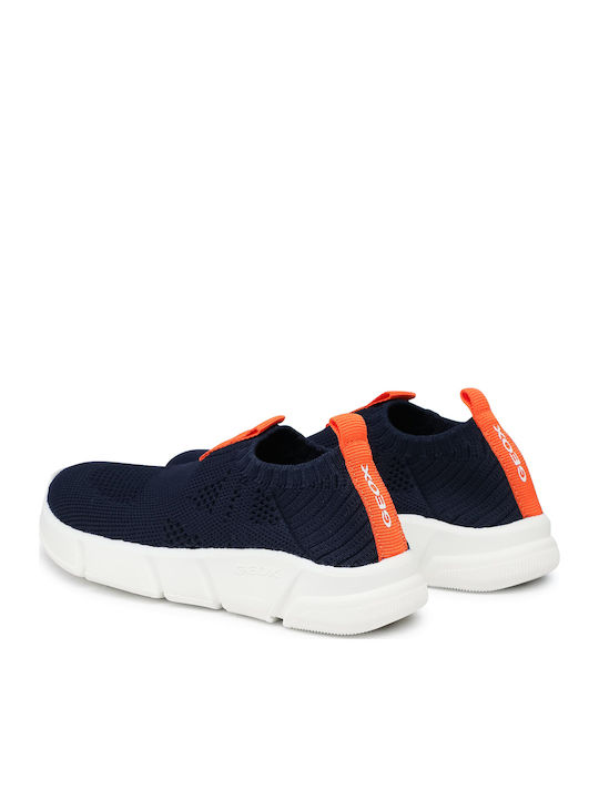 J Aril B. A Kinder Sneakers Anatomisch Slip-on Marineblau