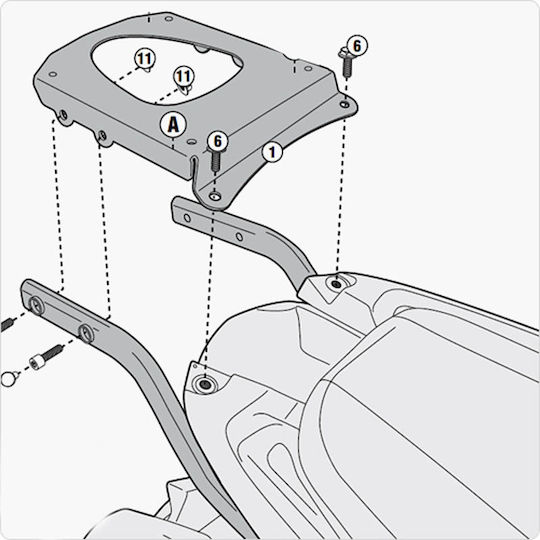 Givi Rack for Triumph Tiger Triumph Tiger Sport 2013-2018