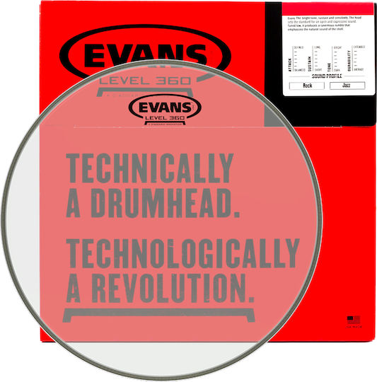 Evans Clear Head Drumhead for Drums 08"