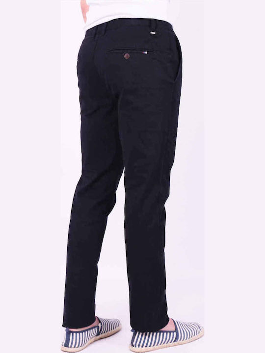 Miami Pantaloni Chino Elastic cu Croială Slim Negru
